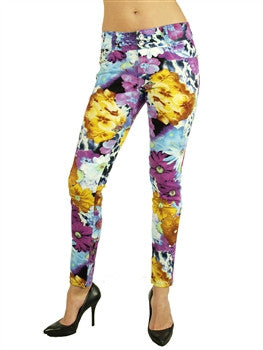 Purple Flower Pants