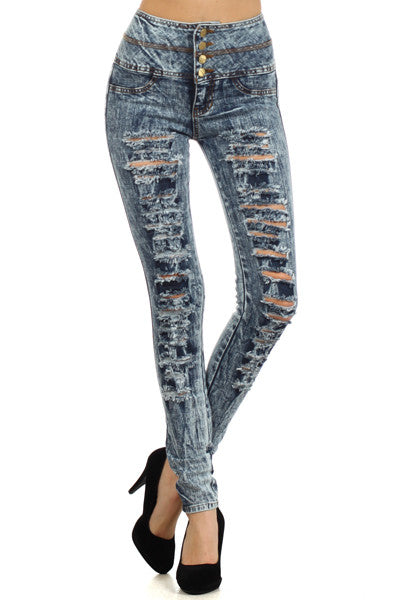 Denim Distressed Jeans