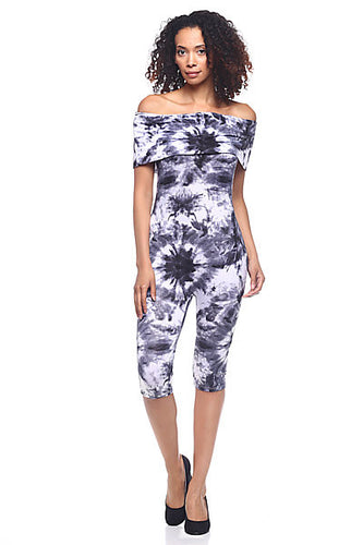 Blue Tye Dye Jump Suit
